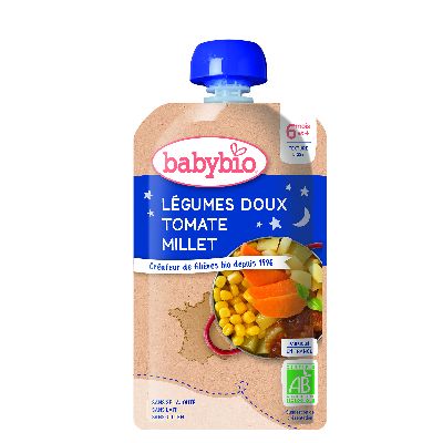Gourde Bon/Nuit Leg. Millet 120g Baby Bio