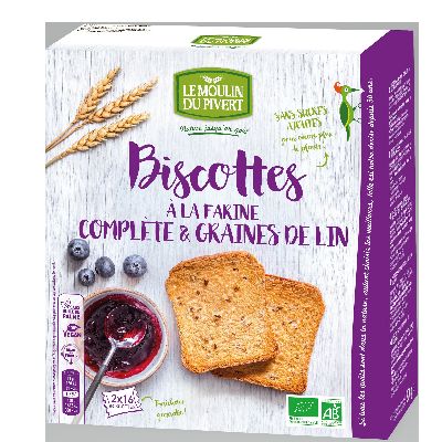 Biscottes Complete Graines Lin 270g