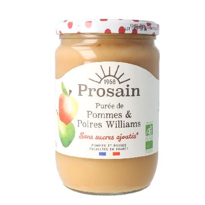 Puree Pommes Poires 620g De France