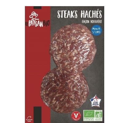 Steak Hache Boeuf 5% 2x125g De France