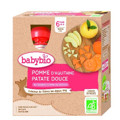 Gourde Pomme Aquitaine Patate Douce 4 X 90 G