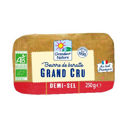 Beurre Baratte Cru Demi Sel 250 G De France