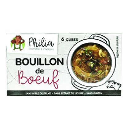 Bouillon cube de bœuf bio pour soupes, risottos et céréales